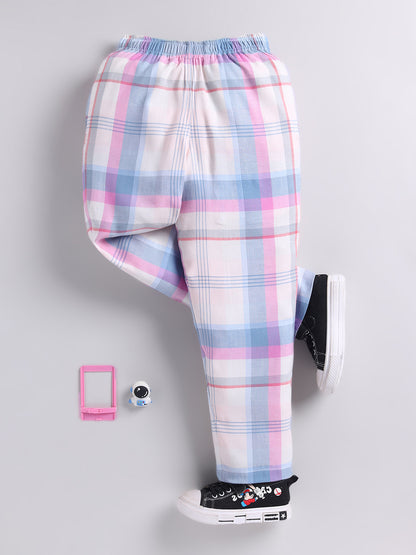 Multi Checked Cotton Full Sleeves Full Night Suit
