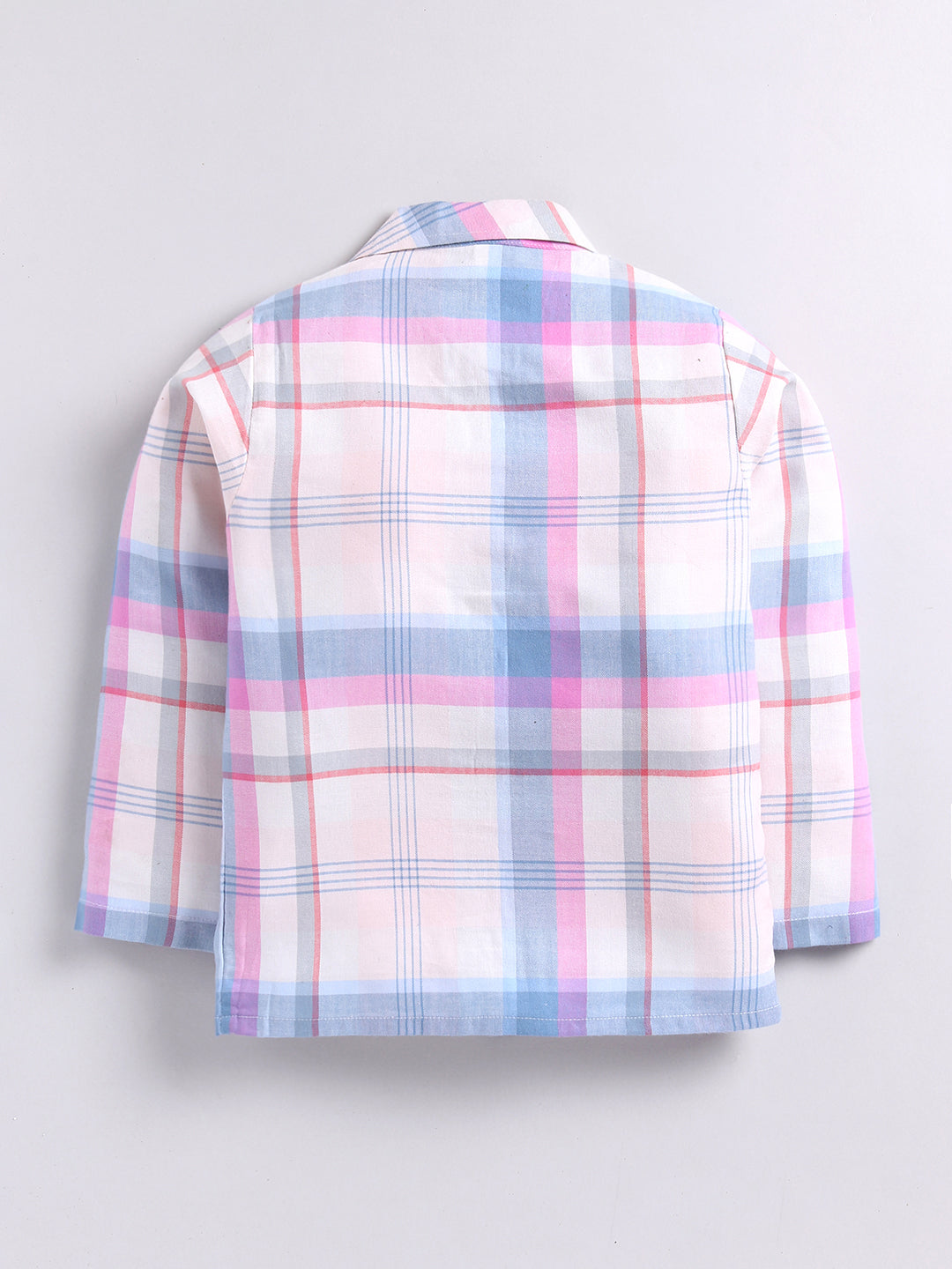 Multi Checked Cotton Full Sleeves Full Night Suit