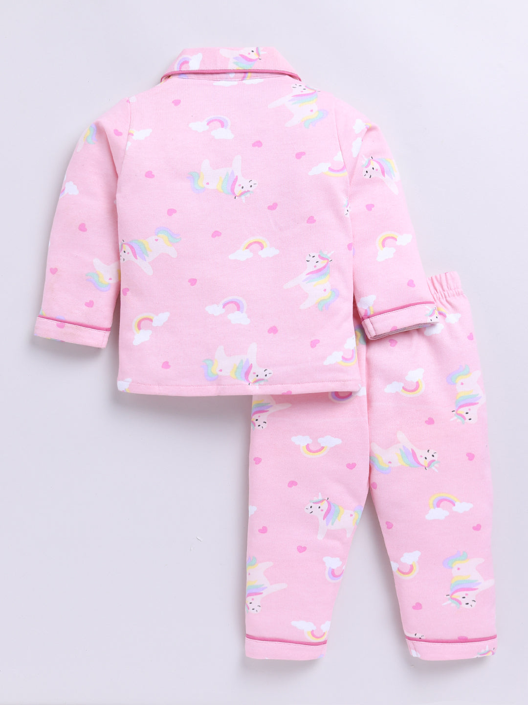 Pink Unicorn Full sleeve Night Suit