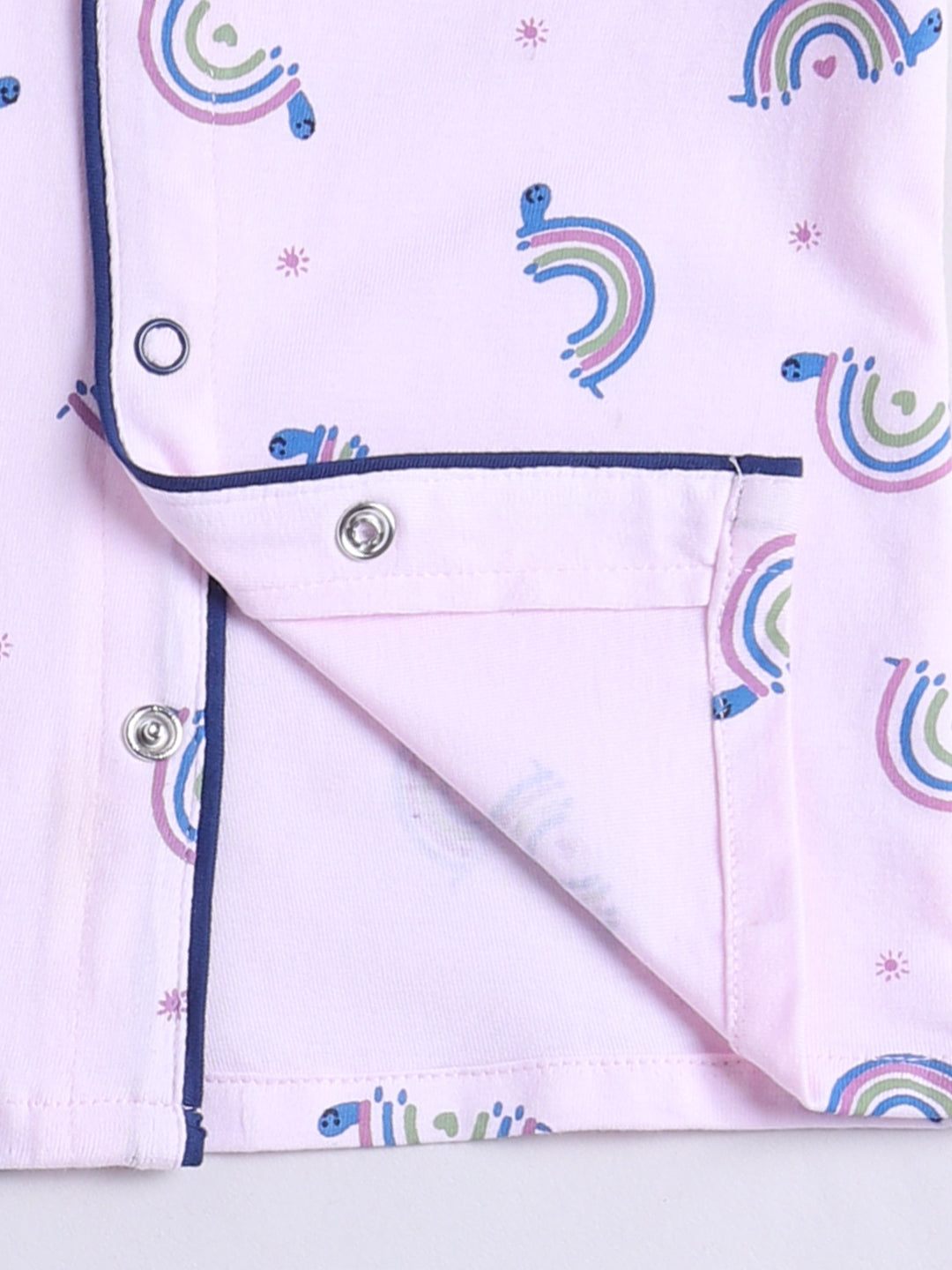 Pink Rainbow Full sleeve Night Suit