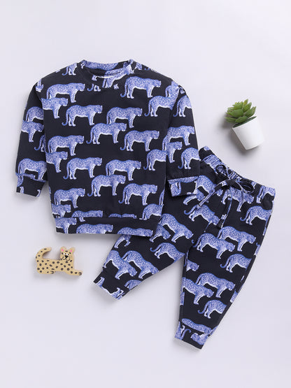 Purple Cheetah Print Co-ord Set