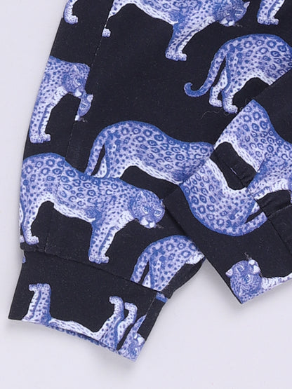 Purple Cheetah Print Co-ord Set