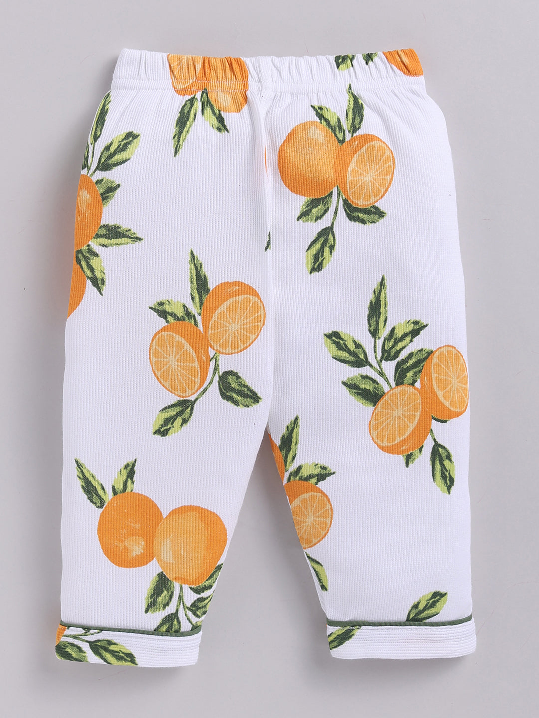 Multi Lemon Print Cotton Full Sleeve Night Suit