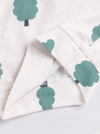 Green 'Trees' Hoodie Set