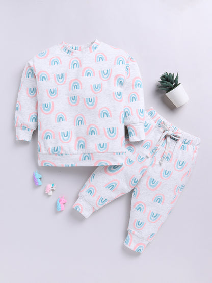 Grey Rainbow Printed Co-ord Set