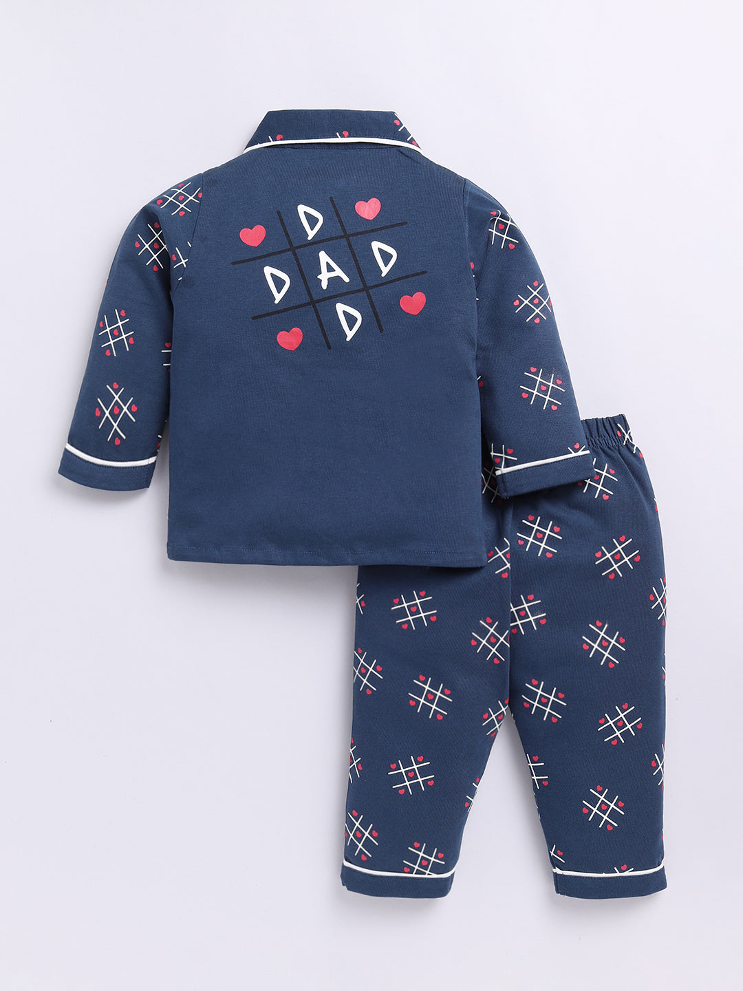 "Dad" Blue Graphic Full sleeve Night Suit