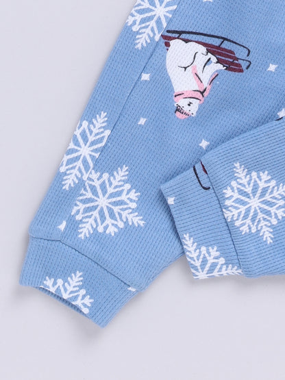 Blue Winter Theme Co-ord Set