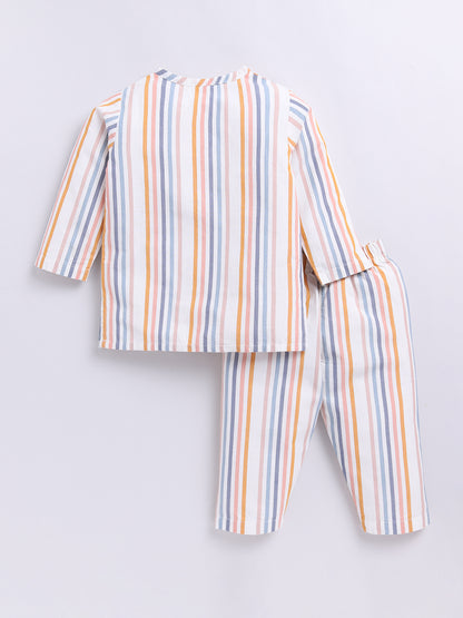 Multi Striped Kurta Pyjama