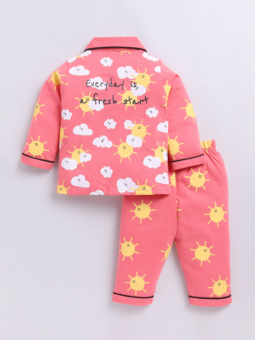 Coral Graphic Full Sleeve Night Suit