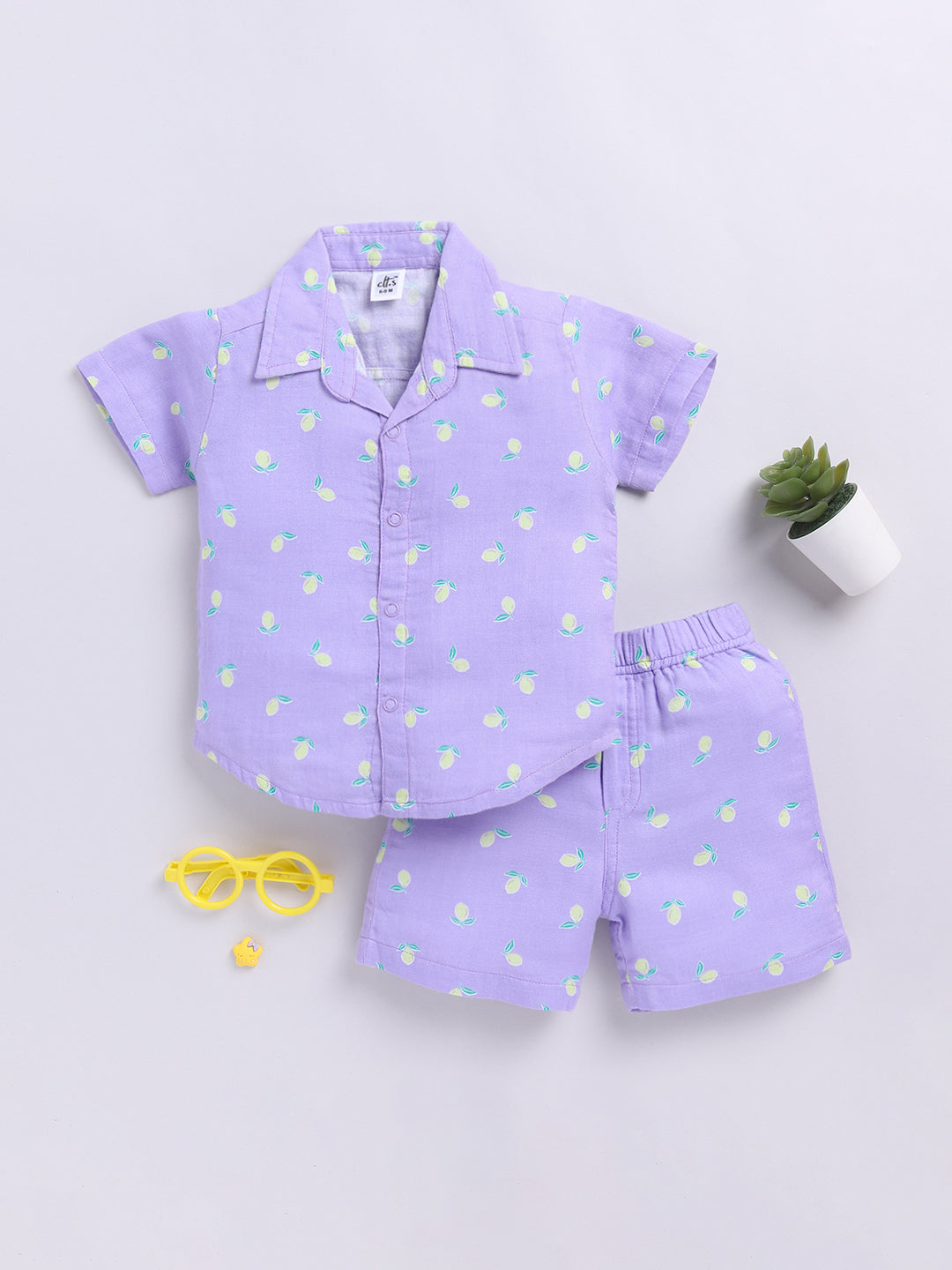 Purple 'Lemon' Co-ord Set