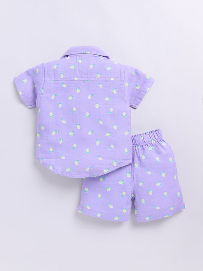 Purple 'Lemon' Co-ord Set