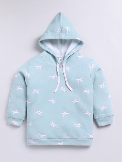 Green Unicorn Hoodie Set