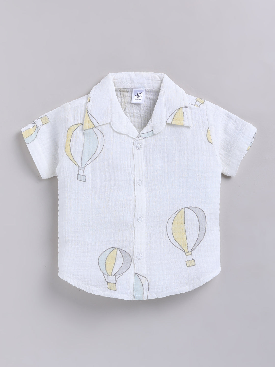 White Hot Air Balloon Cotton Short Sleeves Co-ord Set