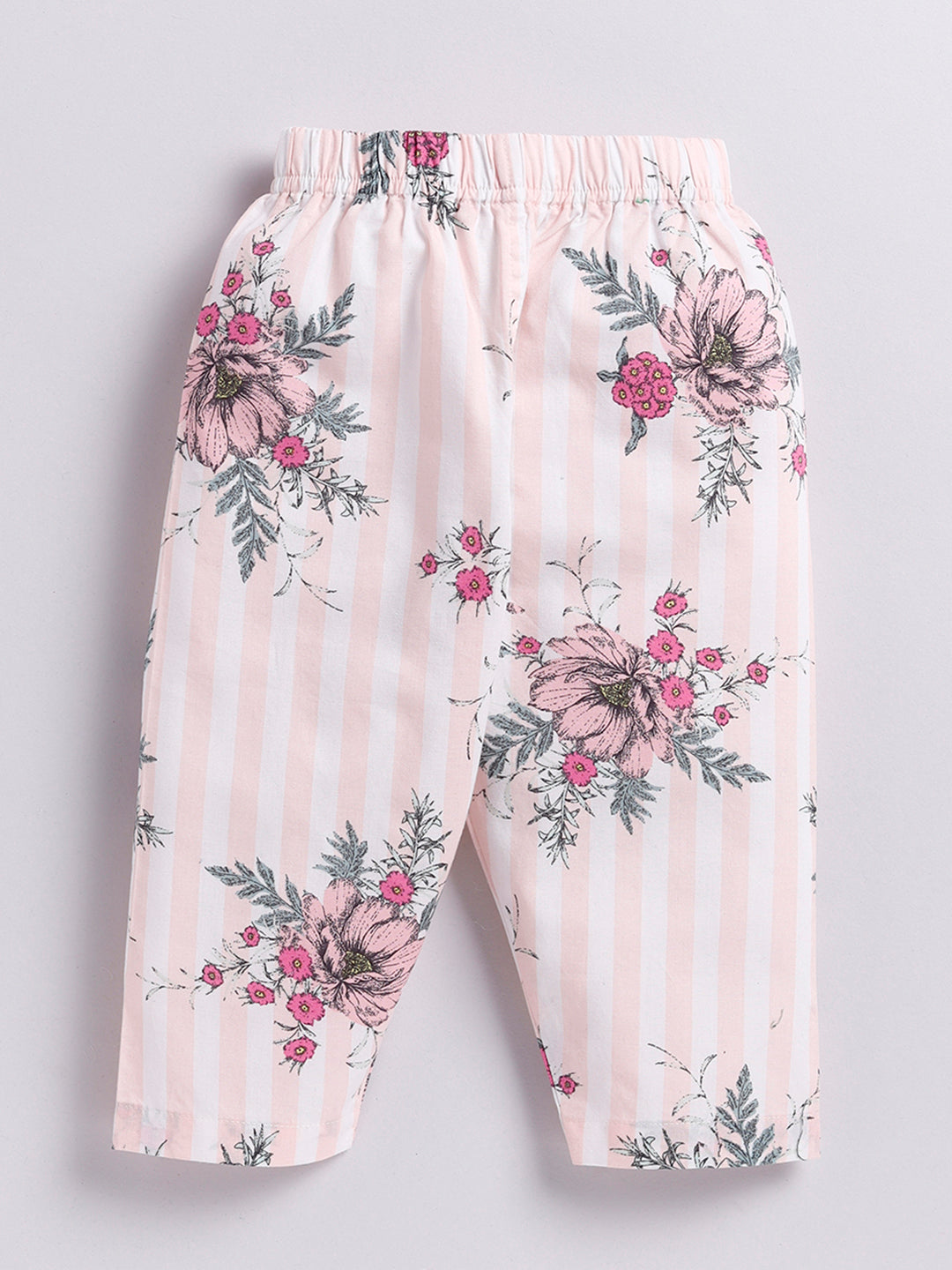 Pink Floral Kurta Pyjama