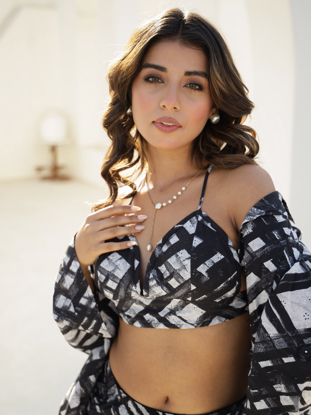 3 Pcs Black Geometric Holiday Set