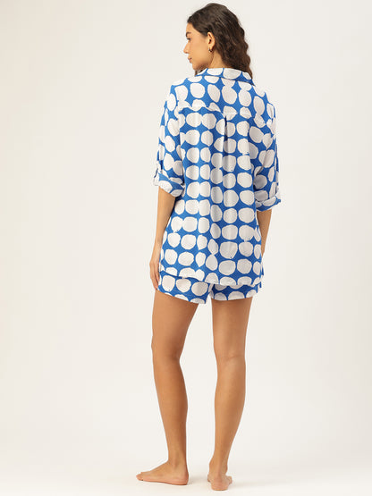 3 Pcs Blue Geometric Holiday Set