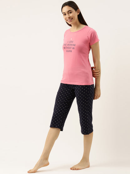 C1120 Women T-shirt & Capri - Clt.s