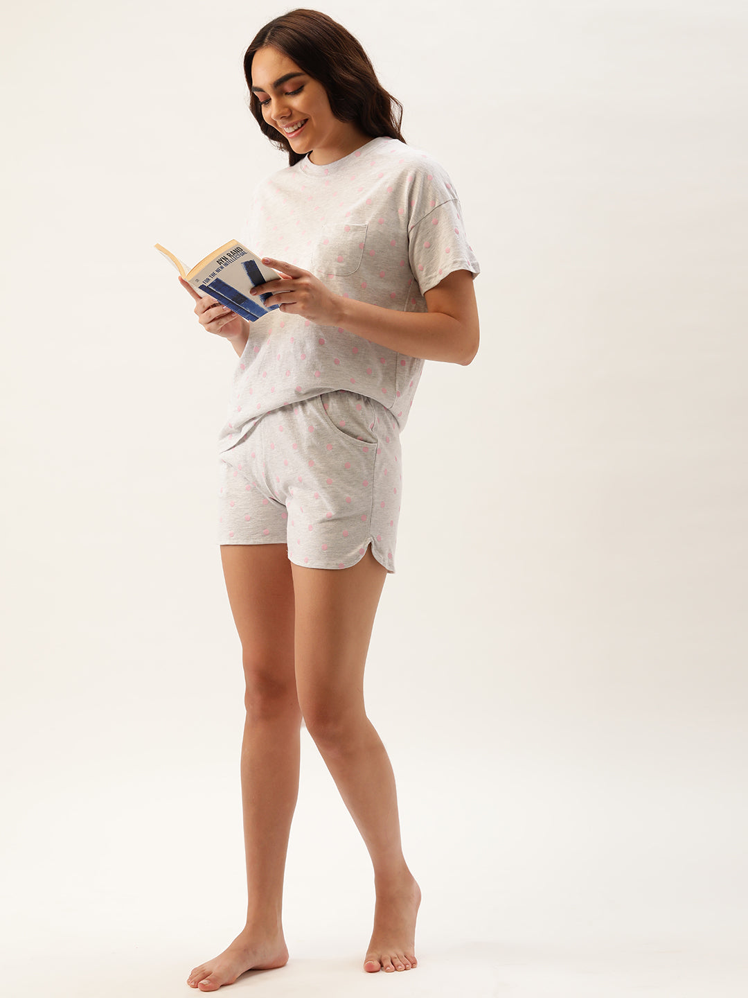 Melange T-shirt & Shorts