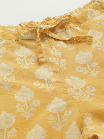 Haldi Yellow Cotton Kurta & Palazzo
