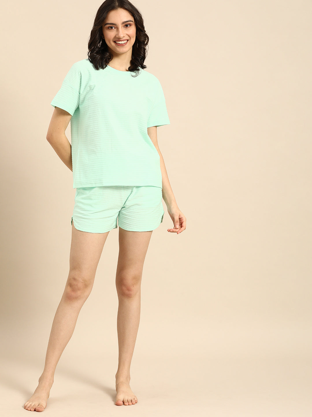 Sea Green T-shirt & Shorts