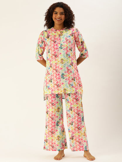 Geometric Multi Kurta & Palazzo