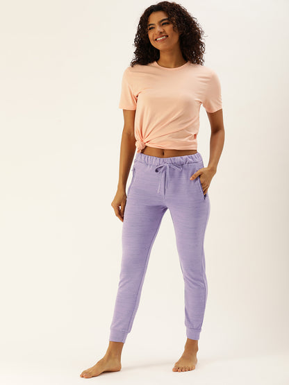 Women Purple Slim Fit Joggers