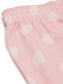 Women Pink & White Polka Dots Printed  Cotton Shorts