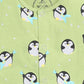 Green Half Sleeve Penguine Nightwear Set
