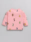Numbers Print Pink Cotton Full Sleeve Nightwear Set