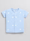 Polka Dots Blue Cotton Half Sleeve Nightwear Set