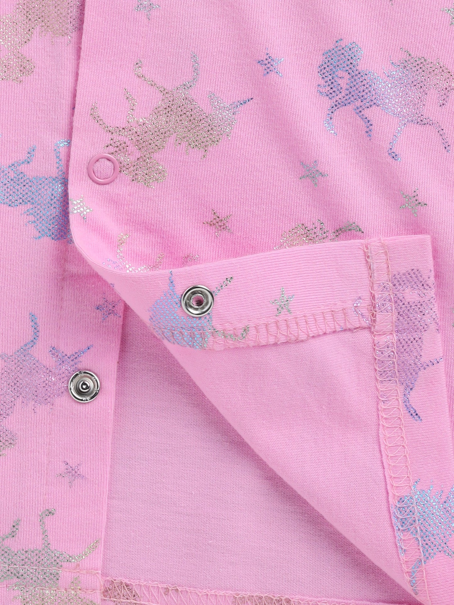 Unicorn Pink Cotton Full Sleeve Nightwear Set