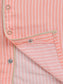 Striped Orange Cotton Full Sleeve Nightwear Set