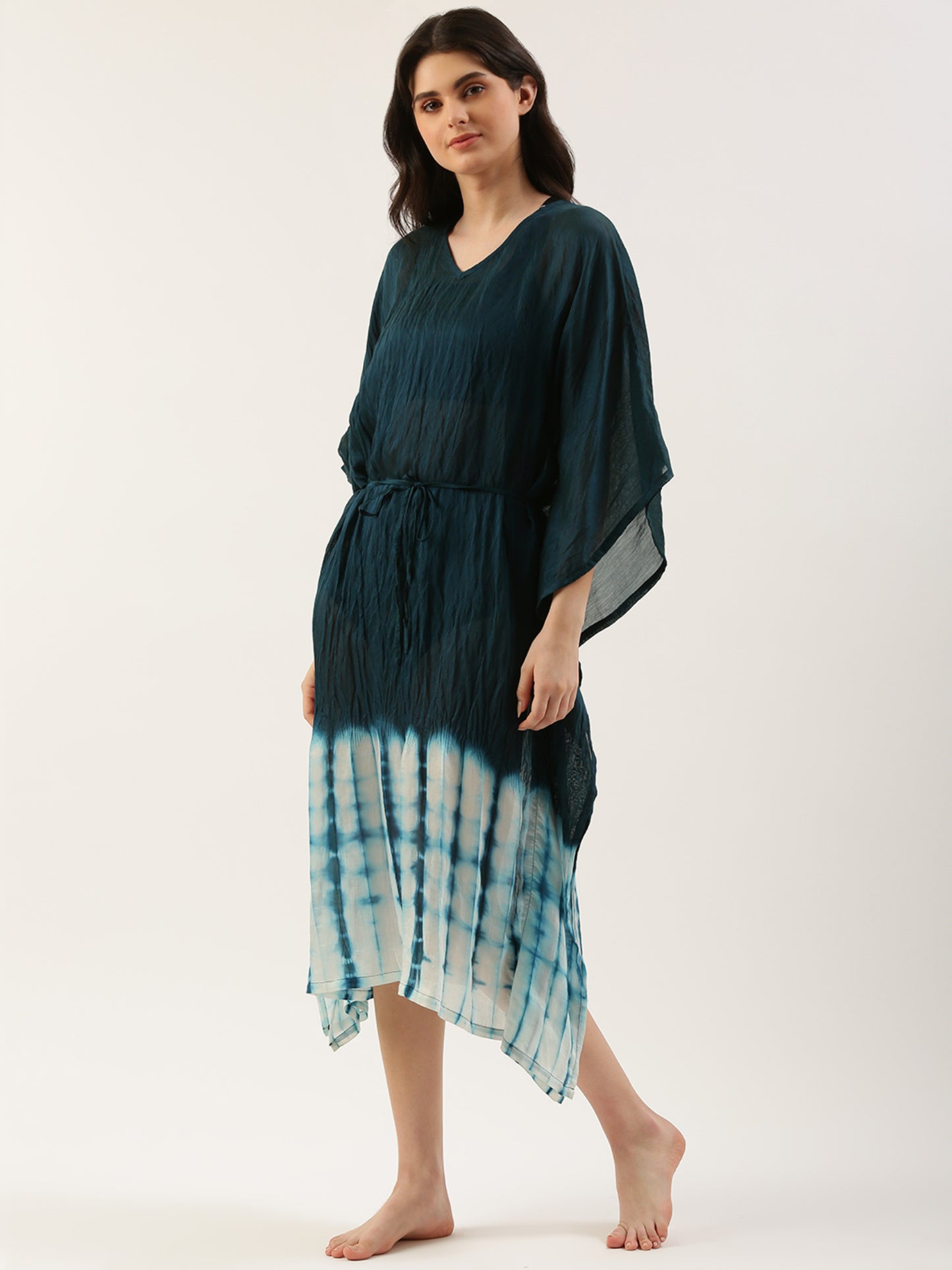 Women Blue Cover-up Dress