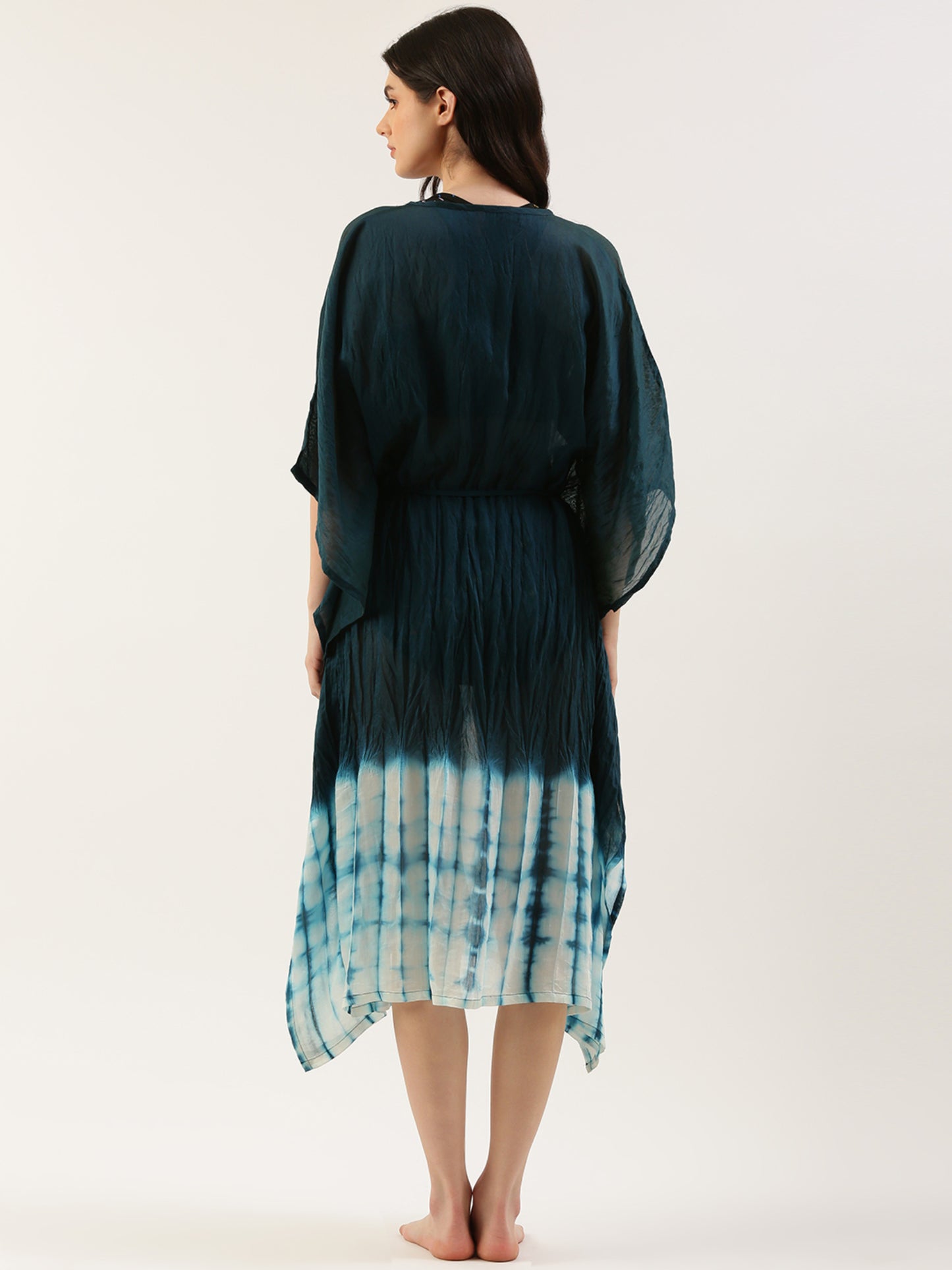 Women Blue Cover-up Dress