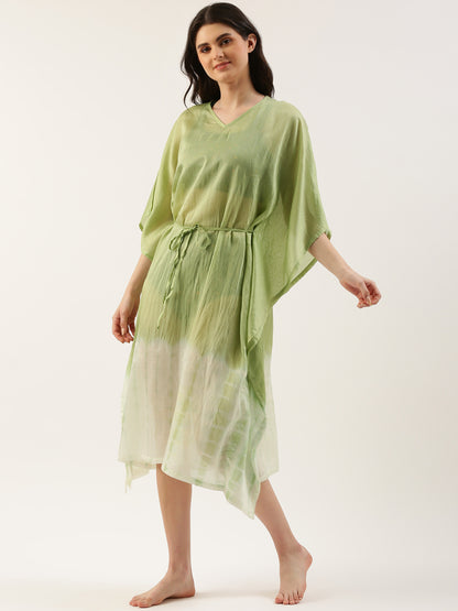 Women Green Cover-up Dress