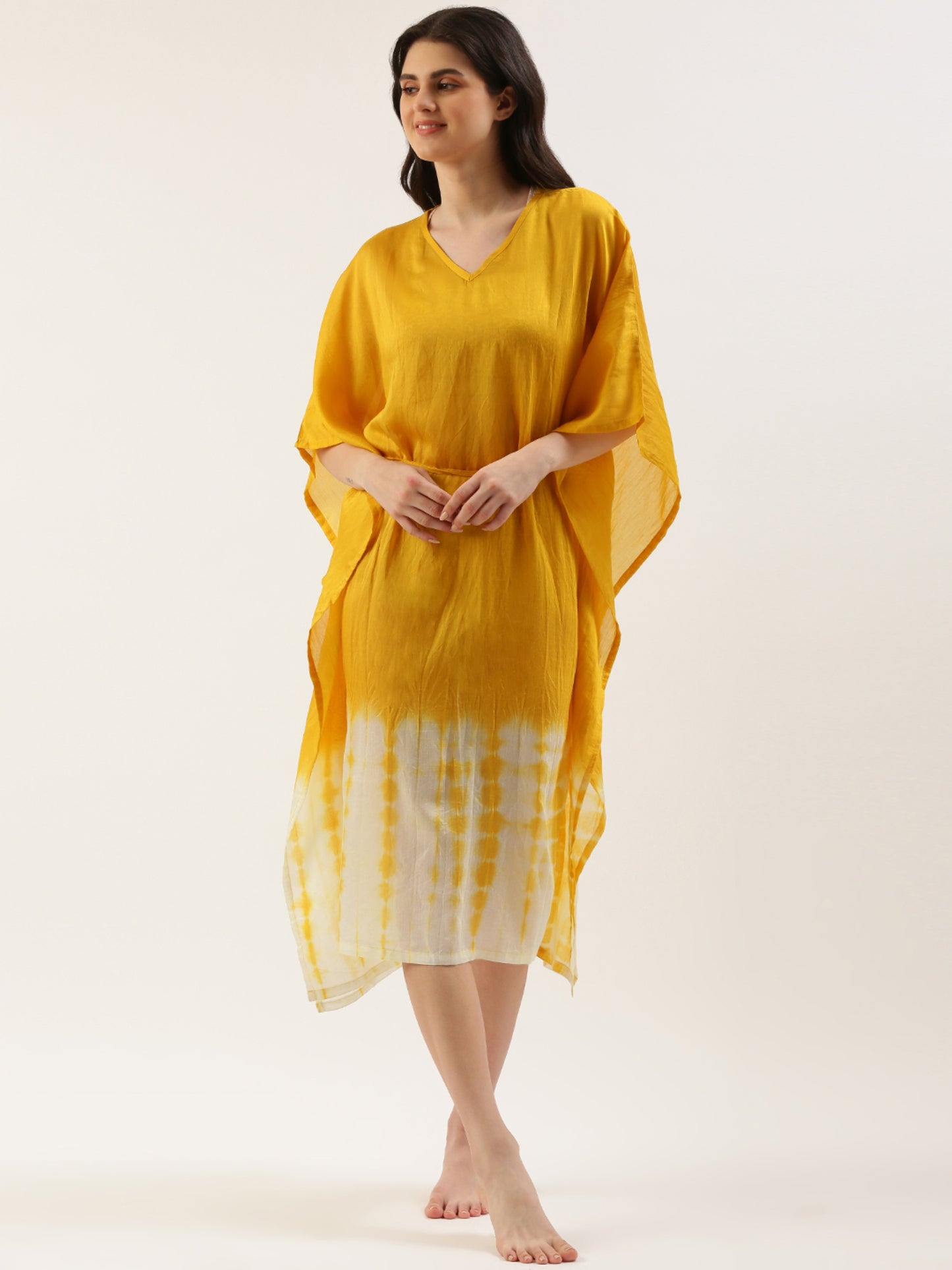 Women Yellow Cover-up Dress