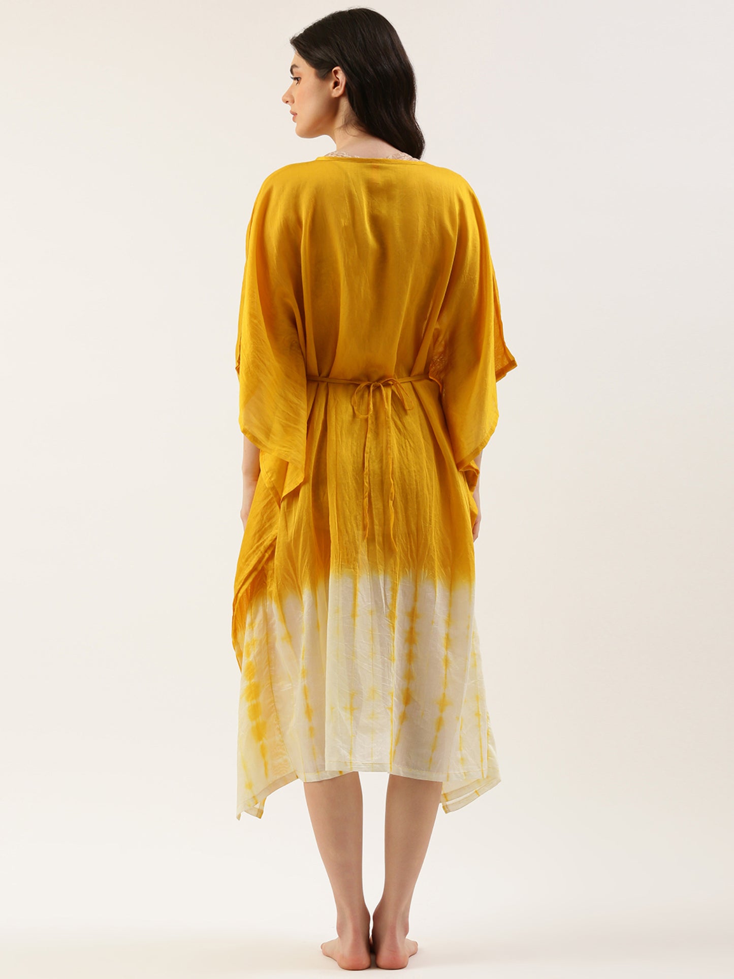 Women Yellow Cover-up Dress