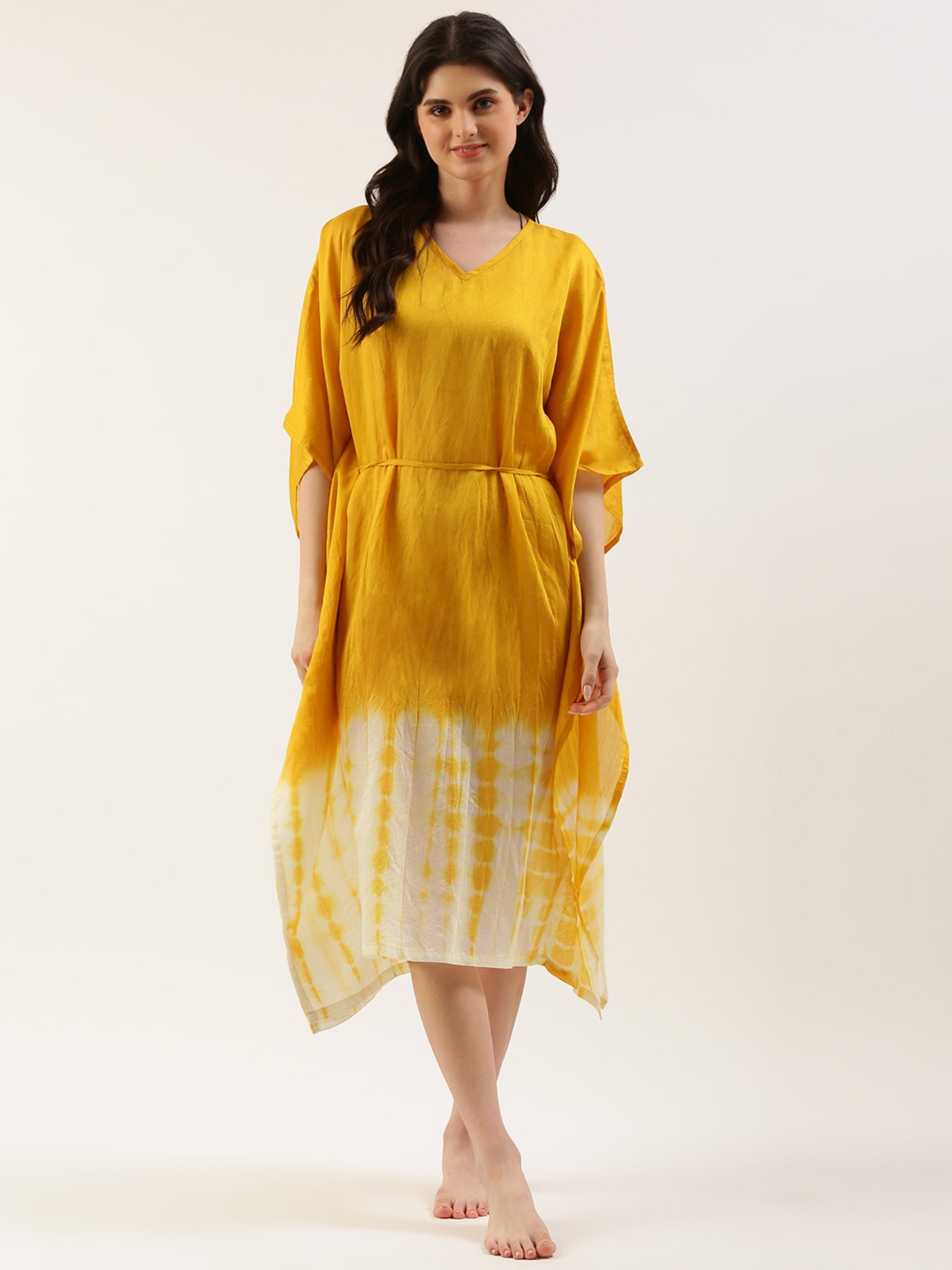 Women Yellow Cover-up Dress