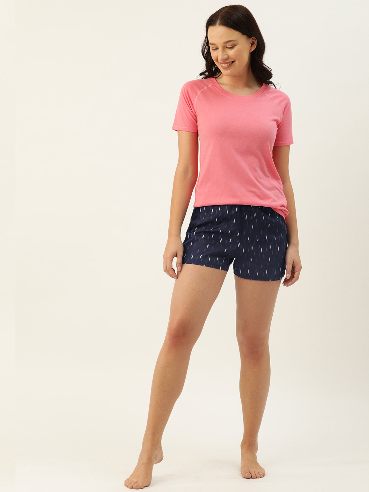 S66A Women Printed Lounge Shorts - Clt.s